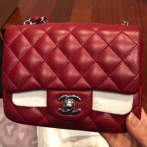 SOLD 100% authentic red Chanel mini